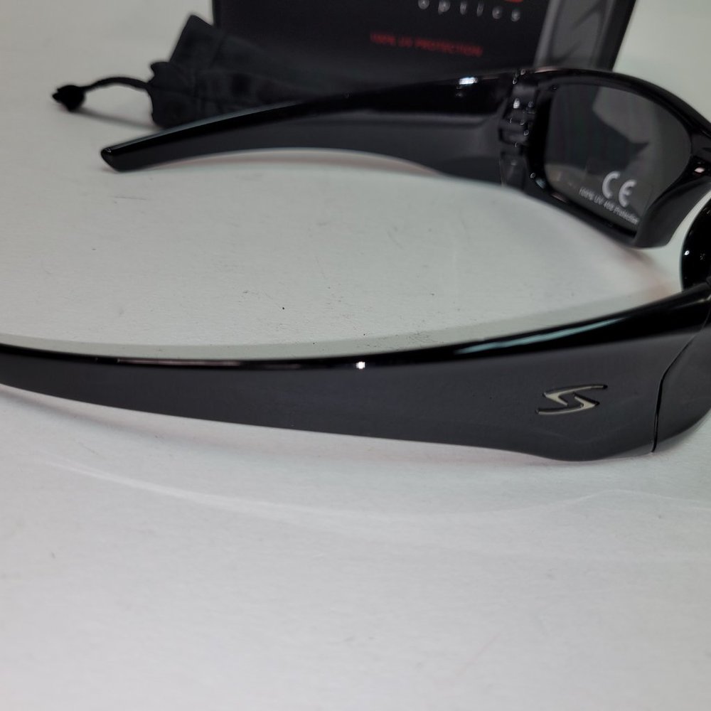 Serfas Mash Sunglasses Gloss Black With Silver Lenses #5011 Retail $50 - Picture 8 of 13